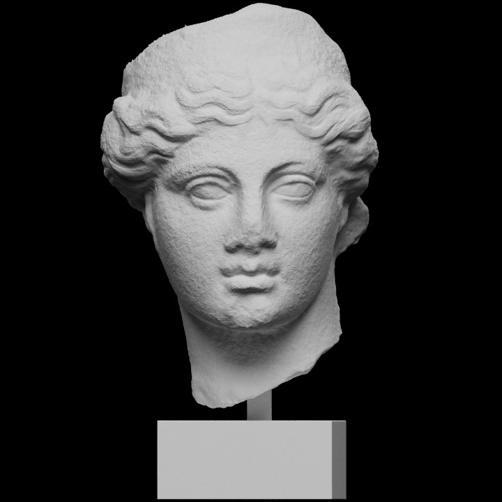 D Printable A Greek Marble Head Of A Goddess By Scan The World