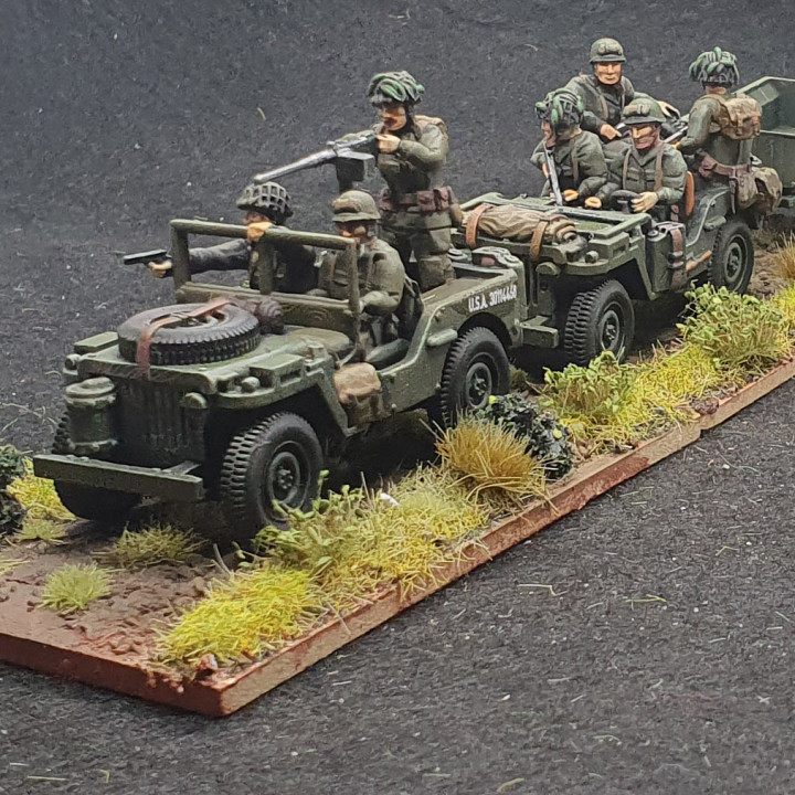 3D Printable Jeeps US WWII 28mm For Wargame By Eskice Miniature Aron