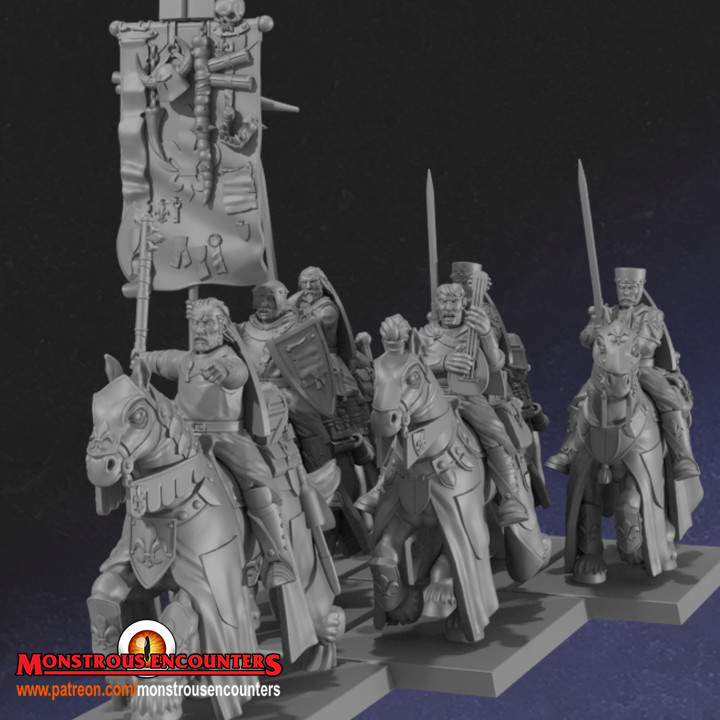 3D Printable Breton Questing Knights By Monstrous Encounters