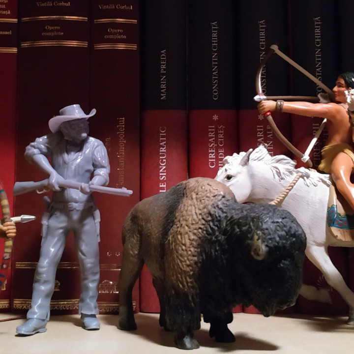 3D Printable Native Warrior Wild West Action By Rudolf Arendt