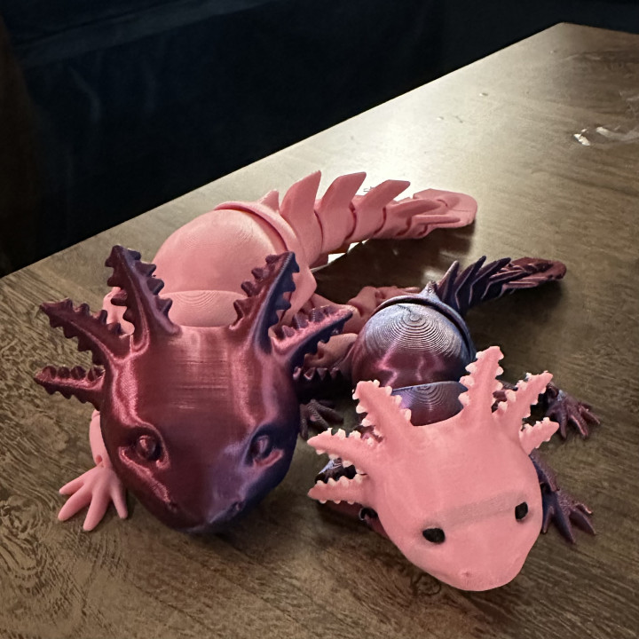 Impression D De Adorable Articulated Axolotl Print In Place Body