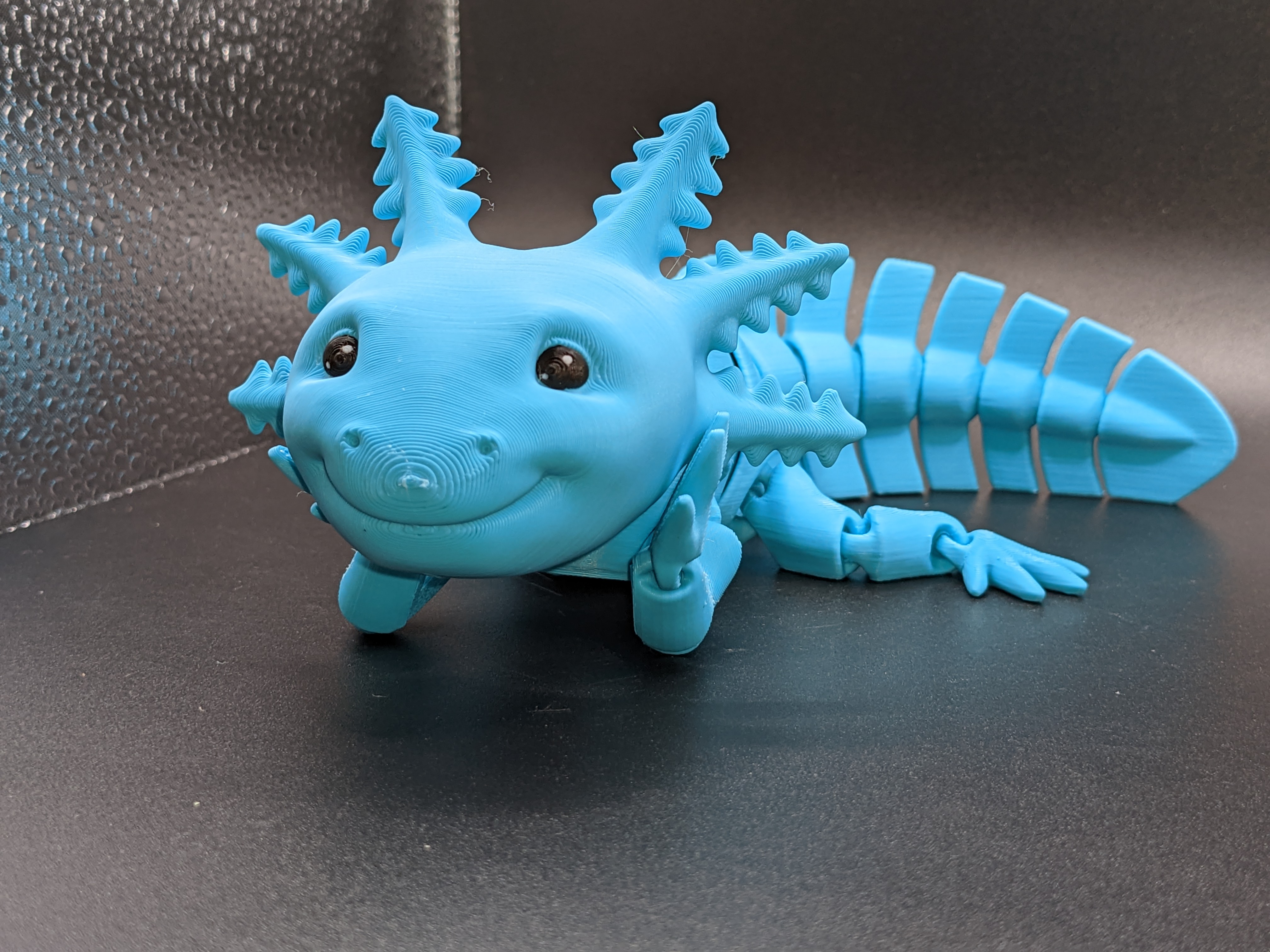 D Printable Adorable Articulated Axolotl Print In Place Body Snap