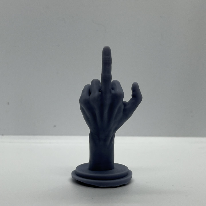 3D Printable The Bird Middle Finger Hand Pose By Matej Rehulek