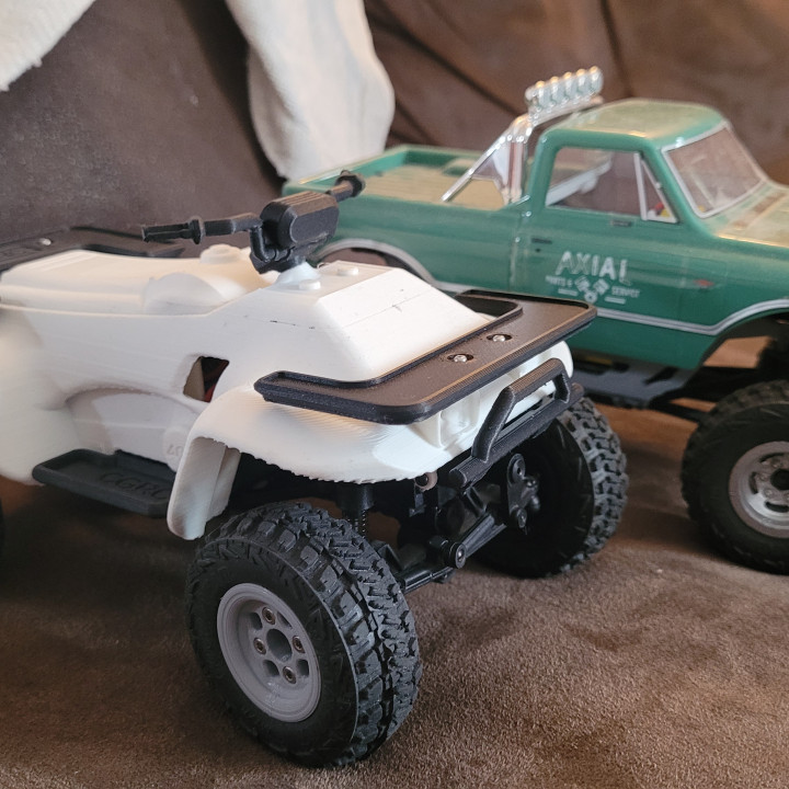 3D Printable CGRC 400 ATV Chassis And Body Set For Axial SCX24