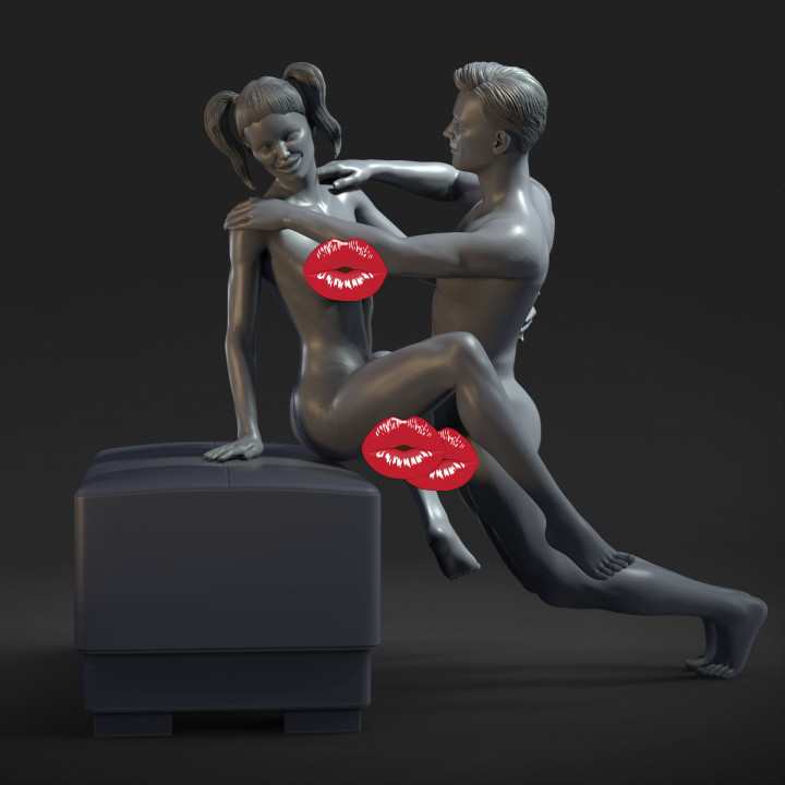 3D Printable Sex NSFW EROTIC MINIATURE 75 MM SCALE By Master