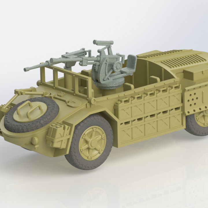 3D Printable FIAT SPA Viberti AS42 Sahariana Italy WW2 By Wargame3d