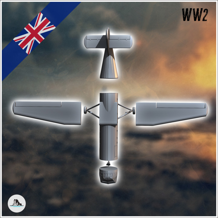 D Printable Airspeed As Horsa British Troop Carrying Glider Uk