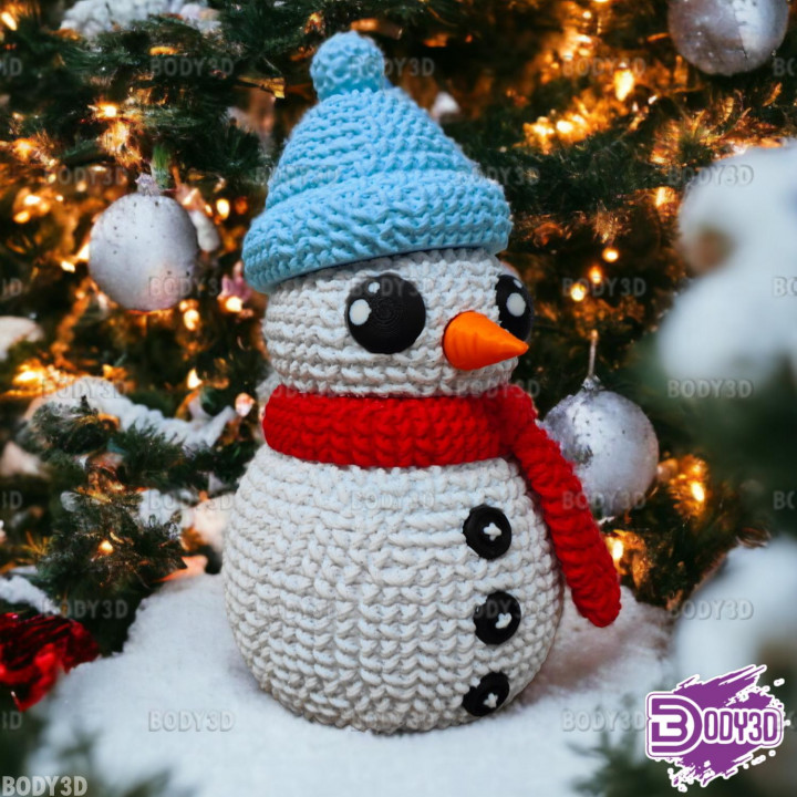 D Printable Crocheted Snowman By Body D