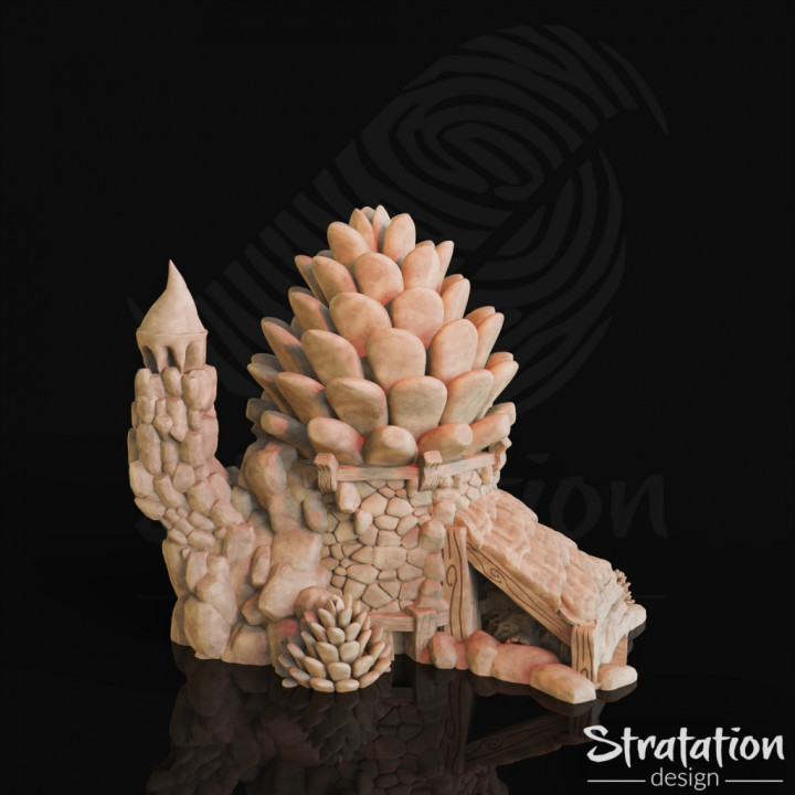 D Printable Pine Cone Fairy House By Stratation Design