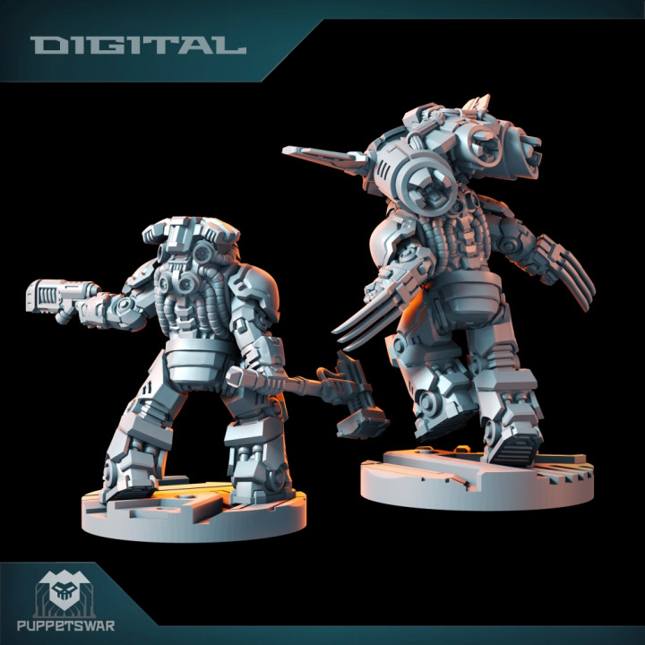 D Printable Prime Strikers Tactical By Puppetswar Miniatures