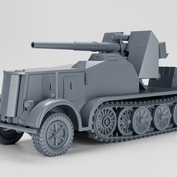 D Printable Half Track Sd Kfz Cm Flak Sf Auf Schwere