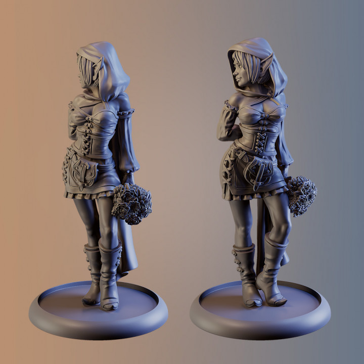 3D Printable Miriel Female Fantasy Elves II NUDE By CLAUDIASCULPTS