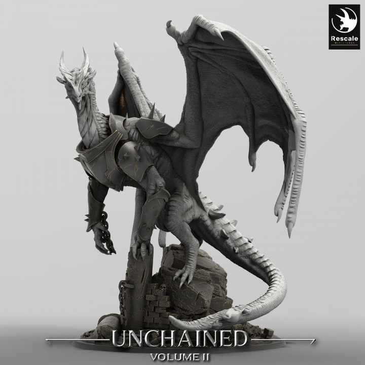 3D Printable Dragon Xeldranth By Rescale Miniatures