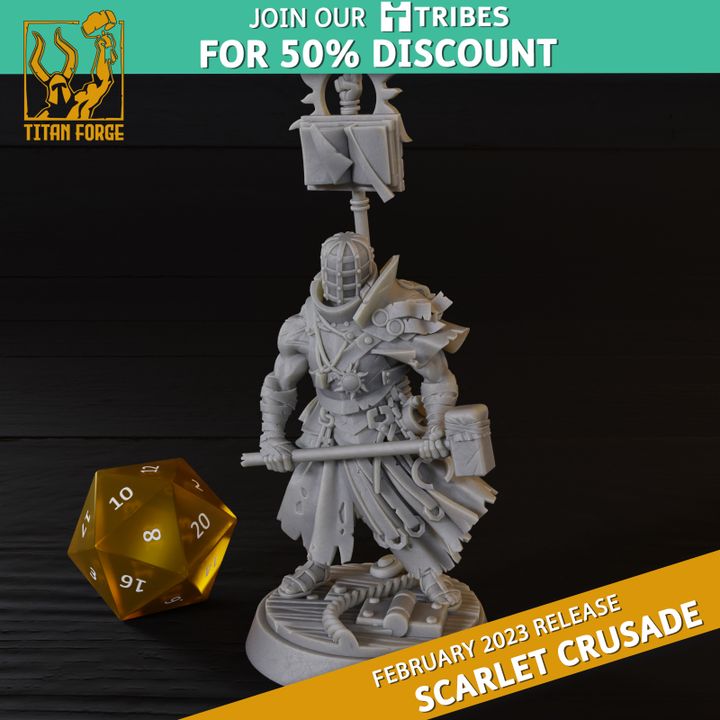 D Printable Scarlet Crusade Bundle By Titan Forge Miniatures