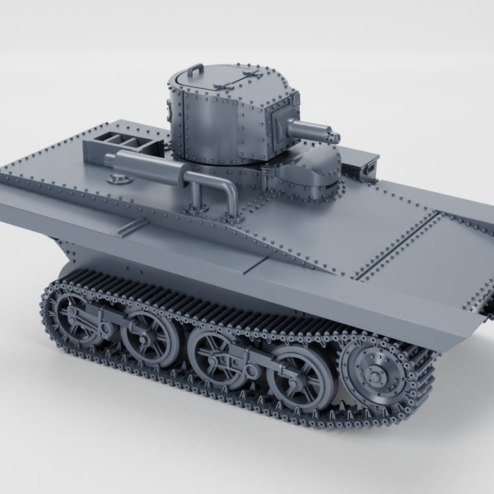 D Printable Vickers Carden Loyd M Light Amphibious Tank Uk