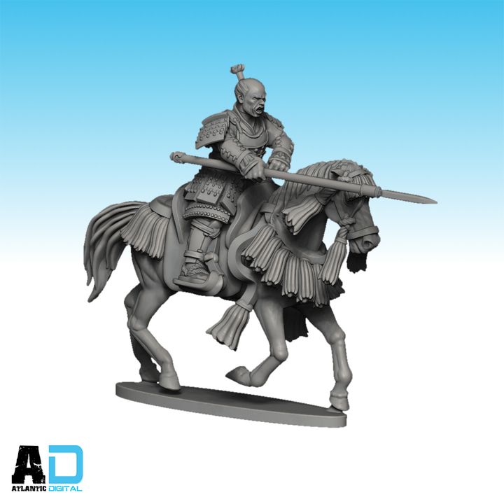 D Printable Samurai Yari Cavalry By Wargames Atlantic