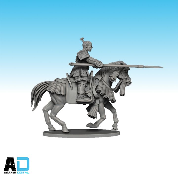 D Printable Samurai Yari Cavalry By Wargames Atlantic