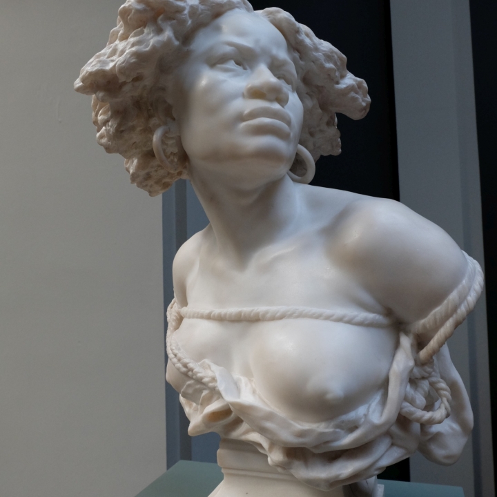 Bust of a Female Slave at The Ny Carlsberg Glyptotek, Copenhagen image