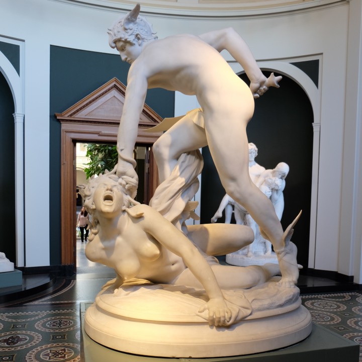 Perseus fighting Medusa at The Ny Carlsberg Glyptotek, Copenhagen image