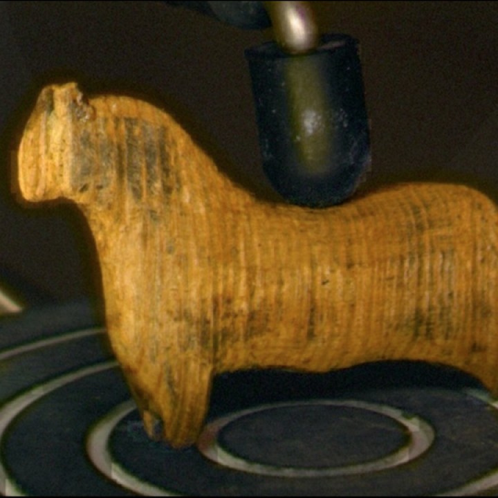 Carved wood horse image