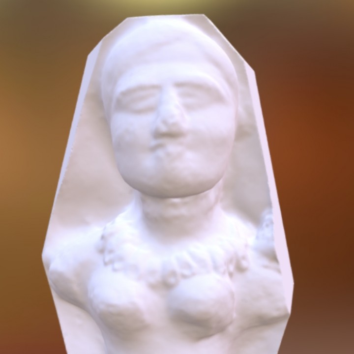 Digital cast from figurine mold image