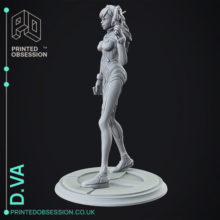 3D Printable Overwatch - D.Va Full figurine by Printed Obsession 3d-printable-overwatch-d-va-full-figurine-by-printed-obsession