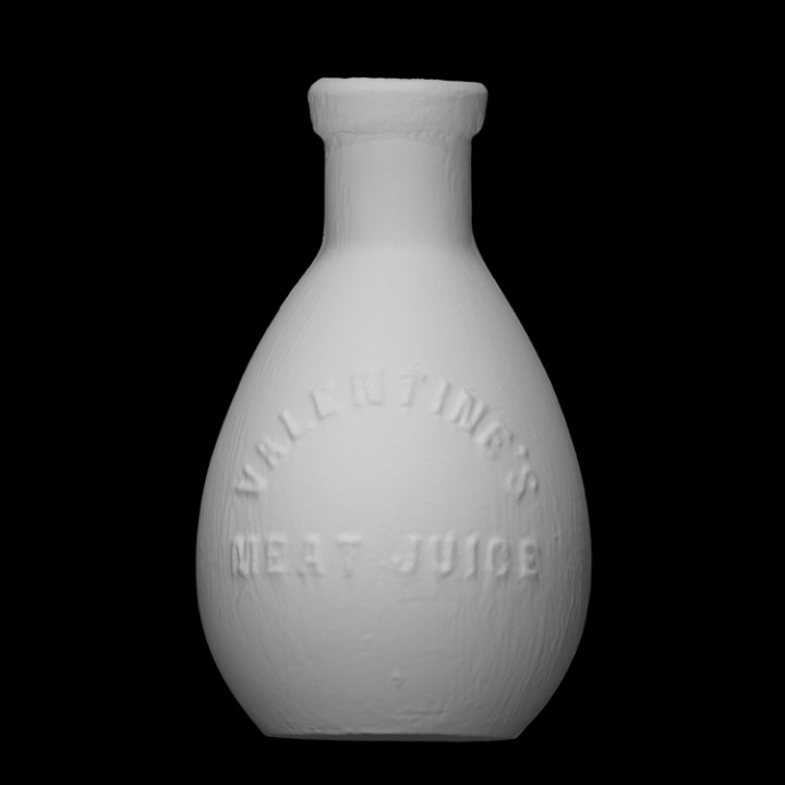 3D Printable Valentine meat juice bottle by Virtual Curation Lab