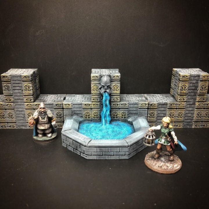 ScatterBlocks: Dwarven Fountain (28mm/Heroic scale) image
