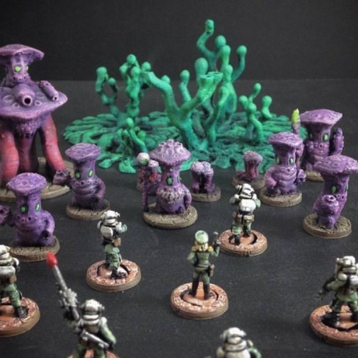 Mytoan Spore Soldiers (15mm scale) image
