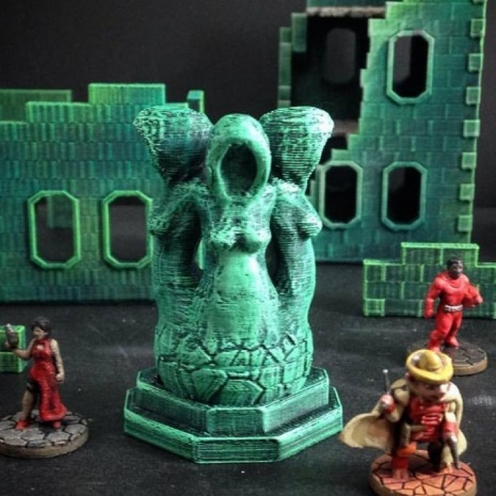 Arcane Statue: The Hooded Sisters (15mm scale) image