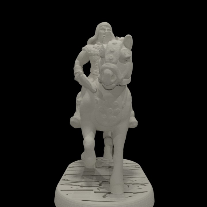 Barbarian Horseman (15mm scale) image