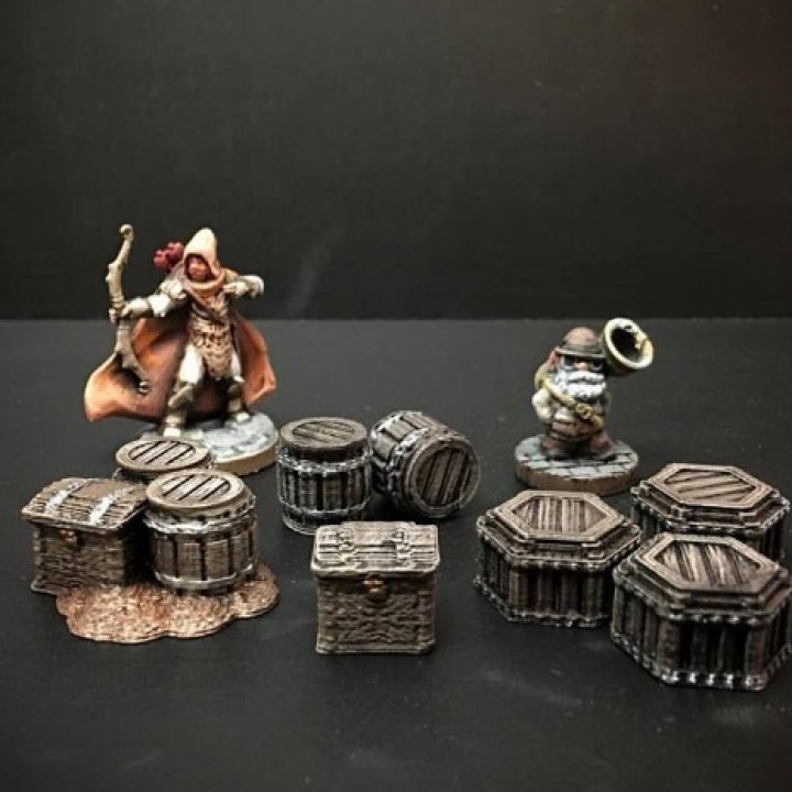 Delving Decor: Dwarven Loot Markers (28mm/Heroic scale) image