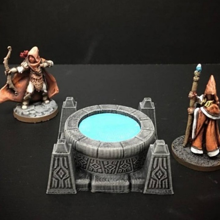 Delving Decor: Scrying Pool (28mm/Heroic scale) image