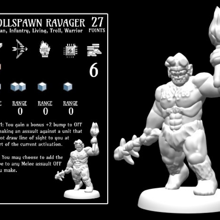 Trollspawn Ravager (18mm scale) image