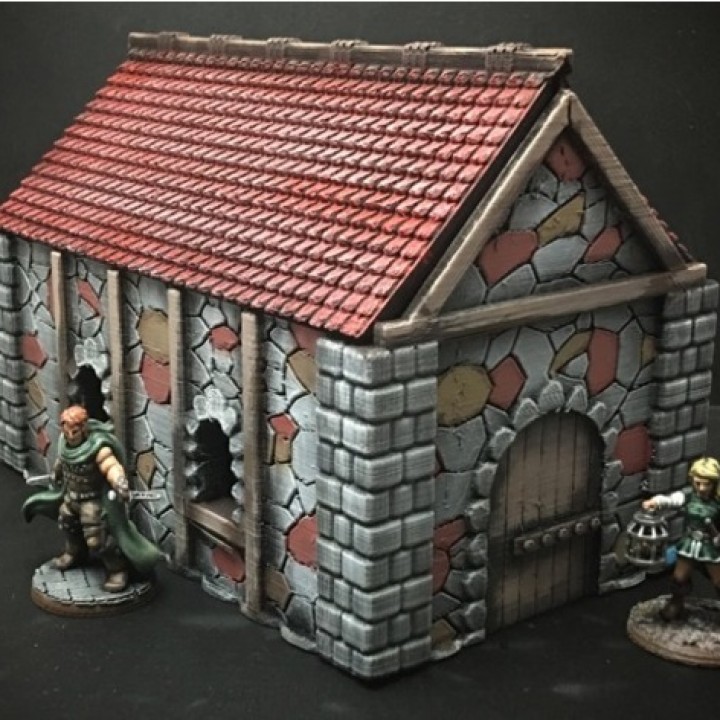 Medieval Cottage (28mm/Heroic scale and 15mm scale) image