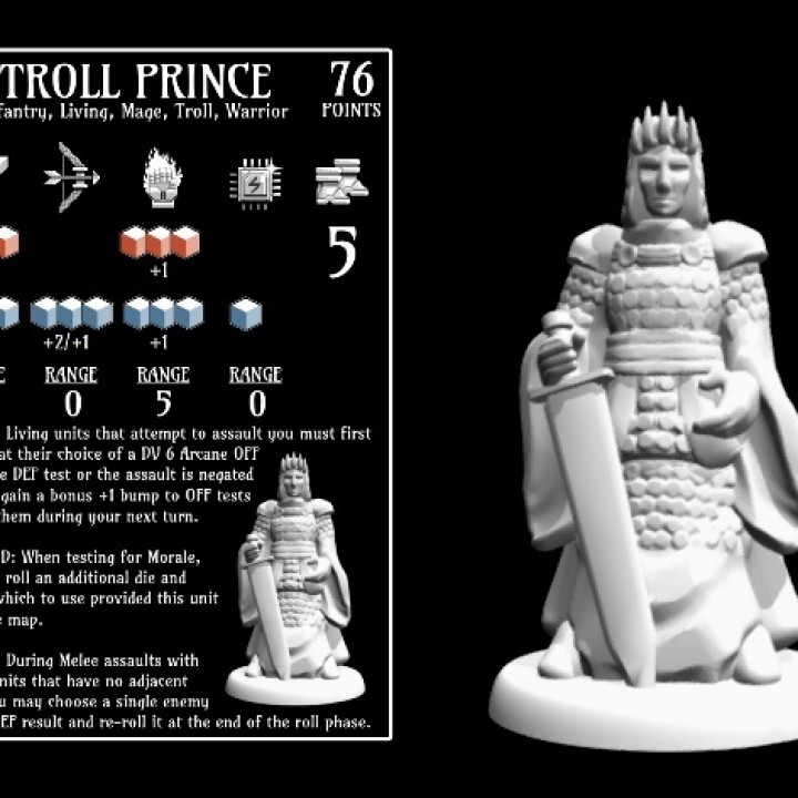 Troll Prince (18mm scale) image