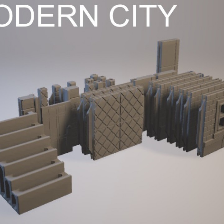 Z.O.D. Modern City Theme Bases (28mm/Heroic scale) image