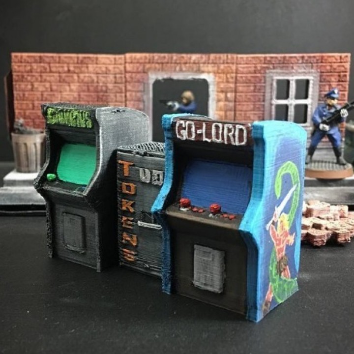 Arcade Cabinets (28mm/Heroic scale) image