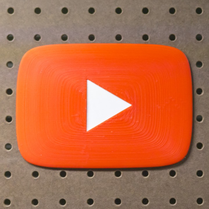 YouTube Play Button Pegboard Logo image