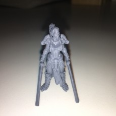Picture of print of Two Blade - Female Orc Commander - PRE SUPPORTED - 32 mm scale miniature