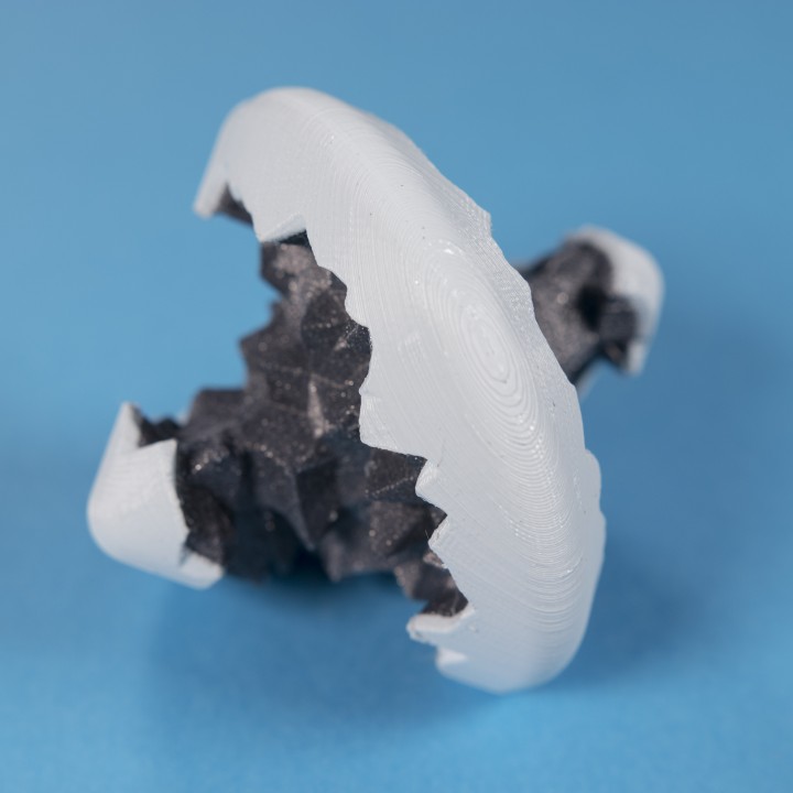 3D Printable Geode Sphericon by Devin Enrique Büchele de Montes