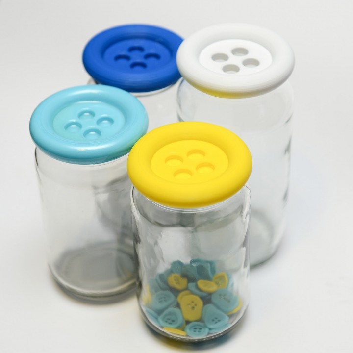 Button Jar Lid (and buttons!) image