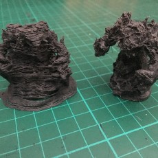 Picture of print of Fire Elemental - DND Miniature - PRESUPPORTED - 32mm Scale