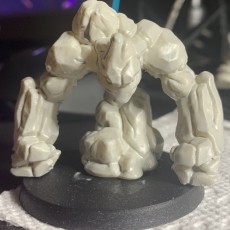 Picture of print of Earth Elemental - DND Miniature - 32mm Scale - PRESUPPORTED