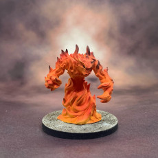Picture of print of 4 Elemental Pack - PRESUPPORTED - 32mm scale - D&D