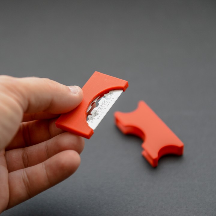 3D Printable Craft Razor Blade Holder by Clockspring