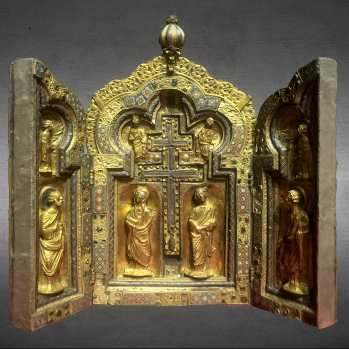 Reliquary triptych of the Holy Cross image