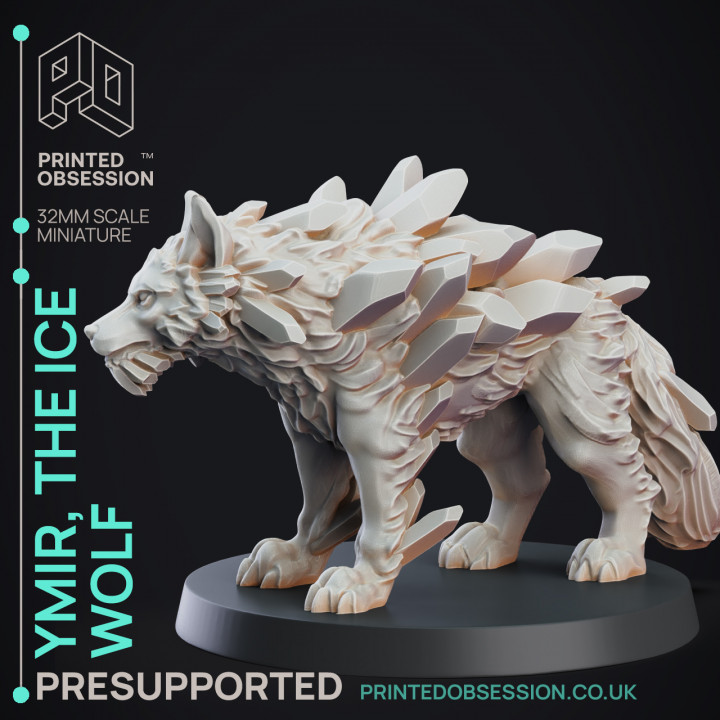 Ice Wolf - Monstrous Creature - 32mm Scale image