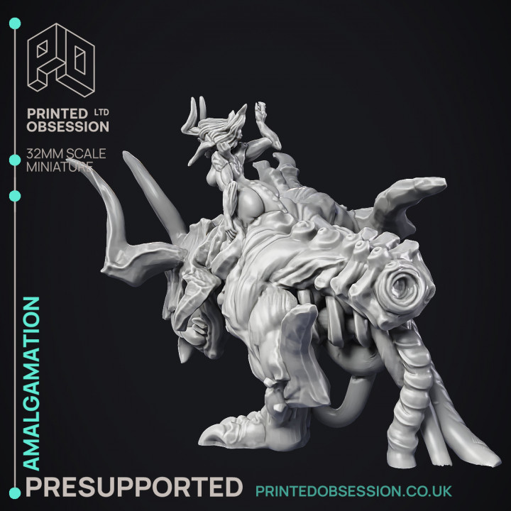 Amalgamation - Large Monster - PRESUPPORTED - Hell Hath No Fury - 32mm scale image