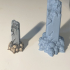 Pillars - Scatter Terrain - 3 Models - PRESUPPROTEd - Hell Hath No Fury - scale 32mm print image